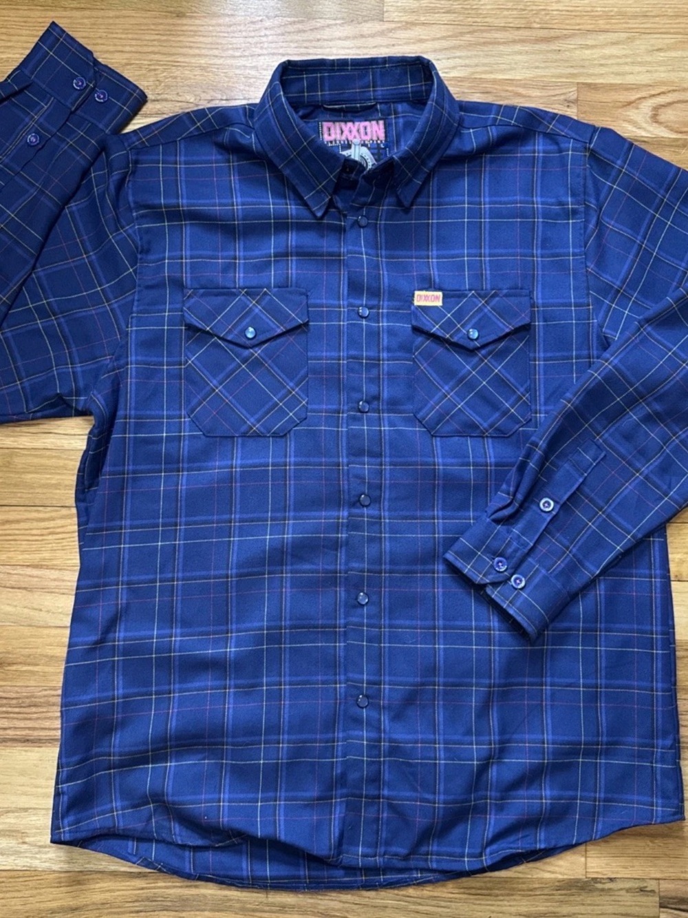 DIXXON Flannel Co. The Toru Men’s Large Blue Long Sleeve Button Down